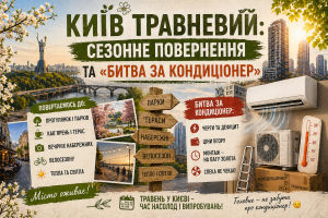 КИЇВ ТРАВНЕВИЙ: СЕЗОННЕ ПОВЕРНЕННЯ ТА «БИТВА ЗА КОНДИЦІОНЕР»