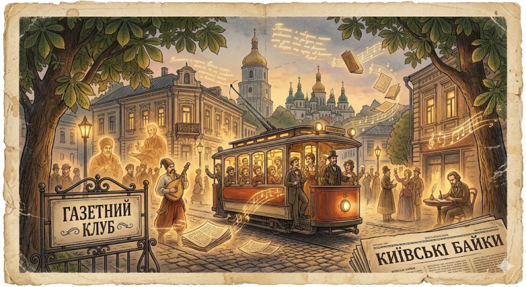 Вітаємо у Газетному Клубі! Місце, де оживають київські байки